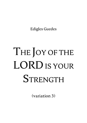 Book cover for The Joy of the LORD is your Strength (variation 3)