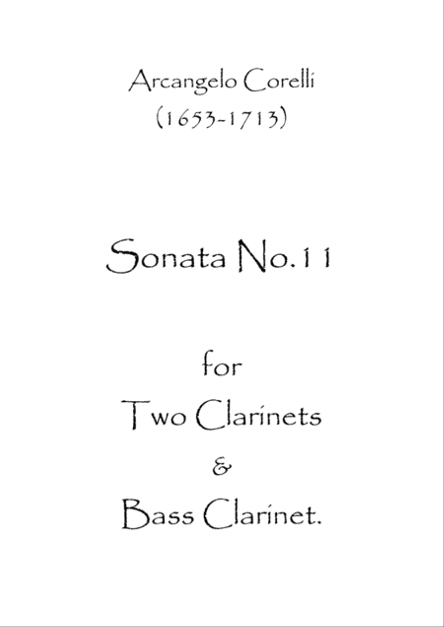 Sonata No.11 Woodwind Trio scores gallery preview page 1