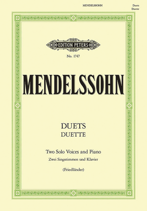 Book cover for 19 Duets for 2 Solo Voices and Piano