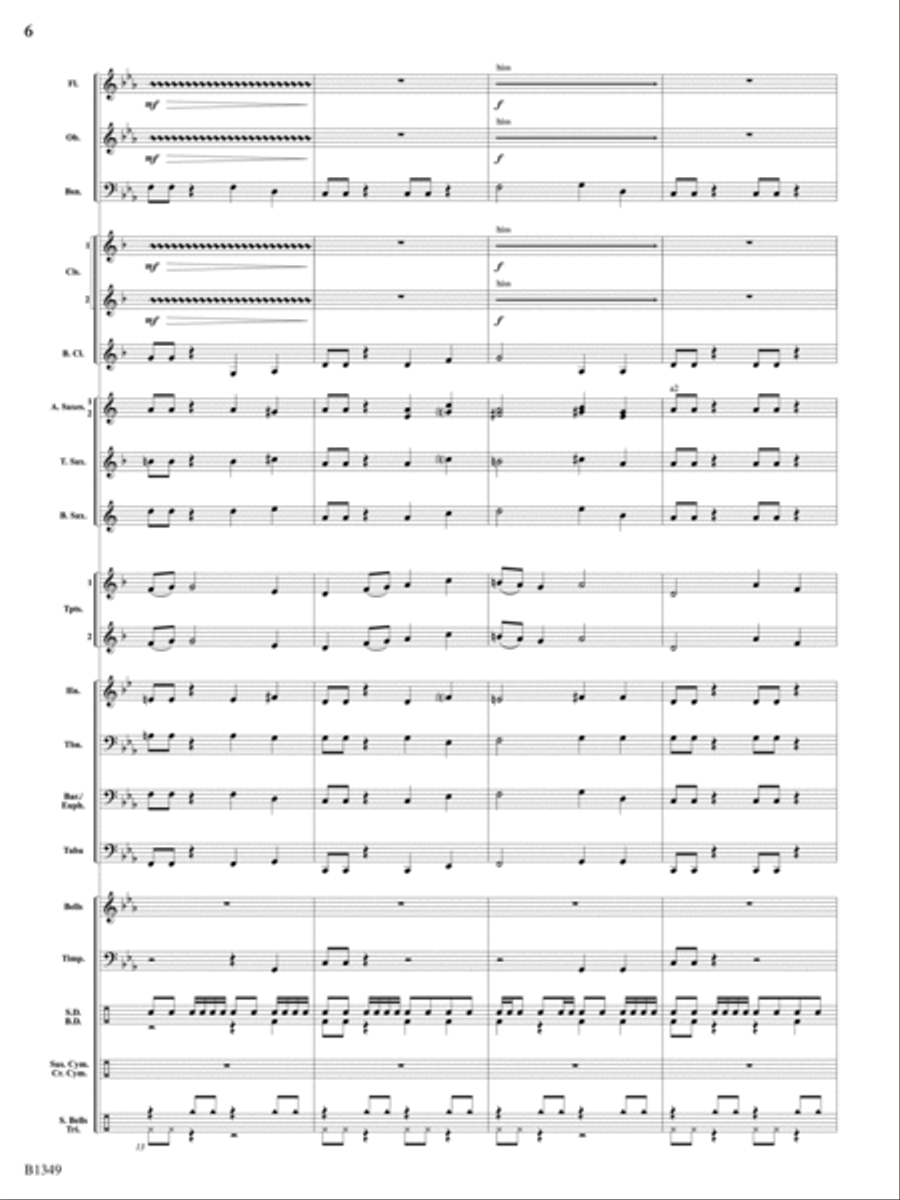 Carpathia: Score Carpathia: Score Concert Band scores gallery preview page 6
