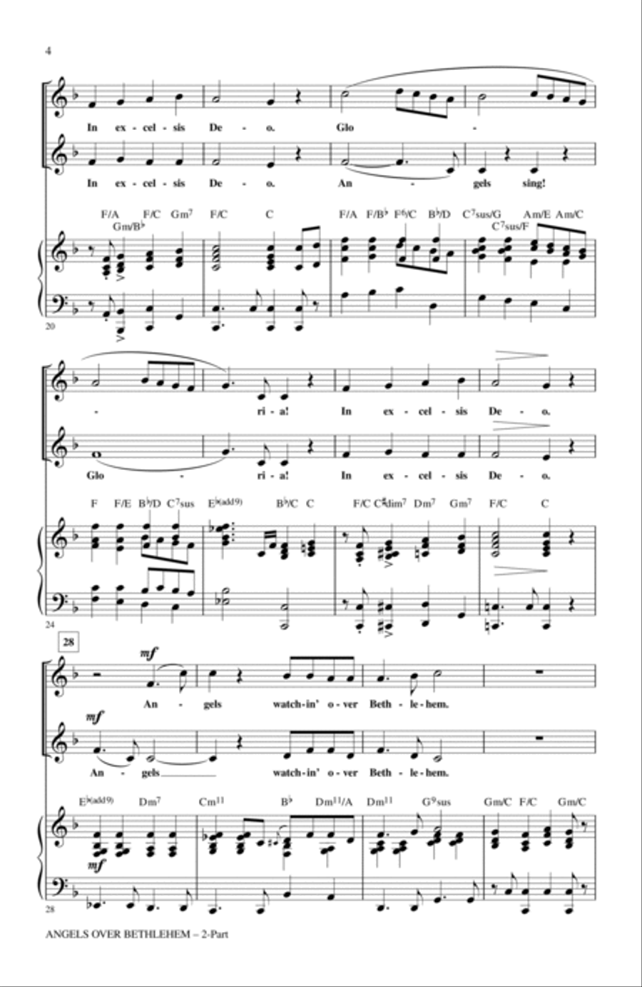 Angels Over Bethlehem Angels Over Bethlehem 2-Part scores gallery preview page 3