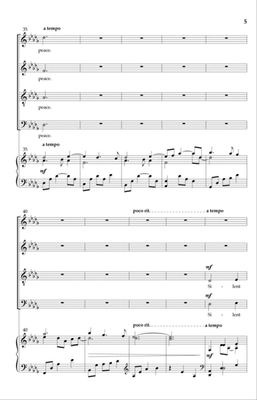 Silent Night 4-Part scores gallery preview page 4