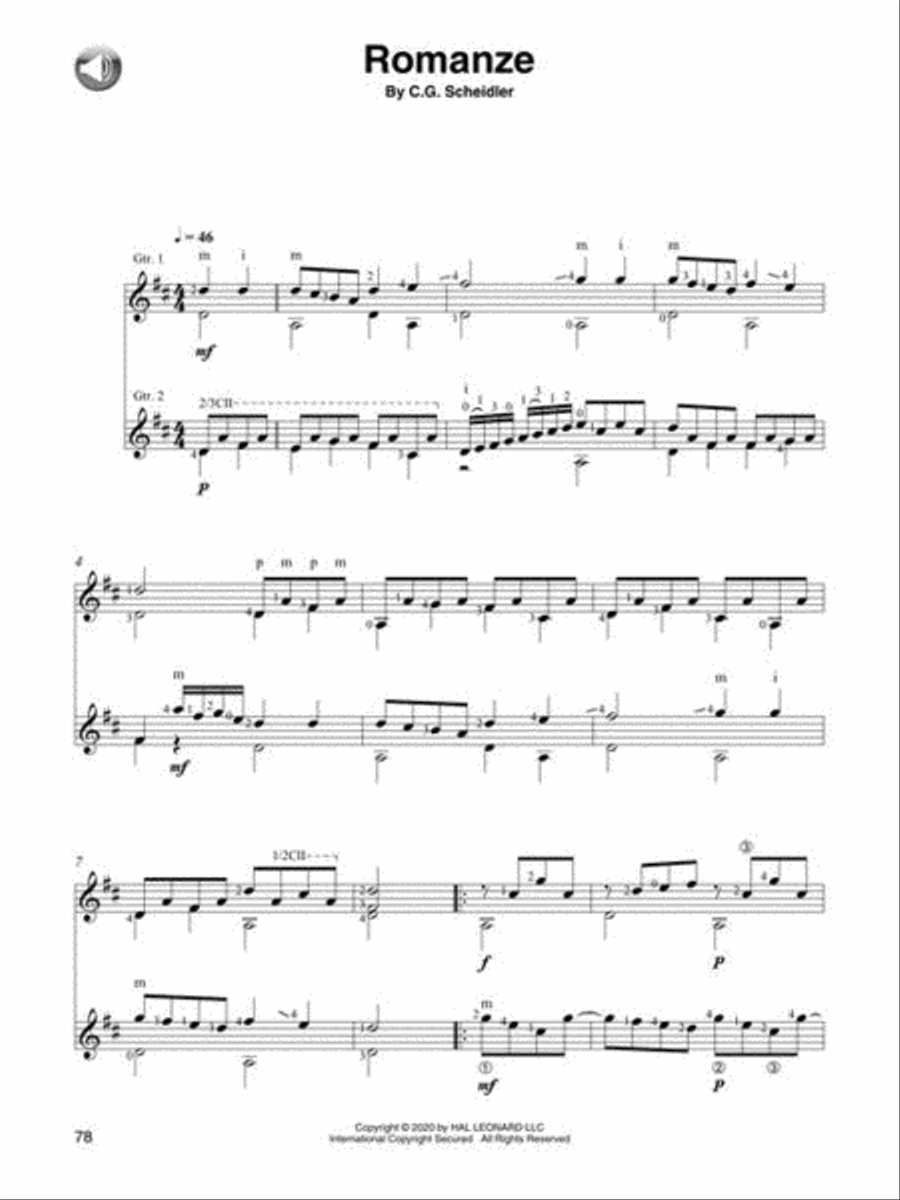 Classical Music for Guitar Duet Acoustic Guitar scores gallery preview page 7