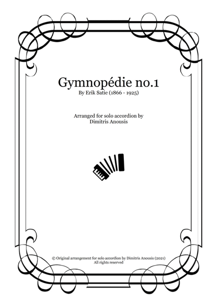 Erik Satie - Gymnopédie no.1 arrangement for solo accordion