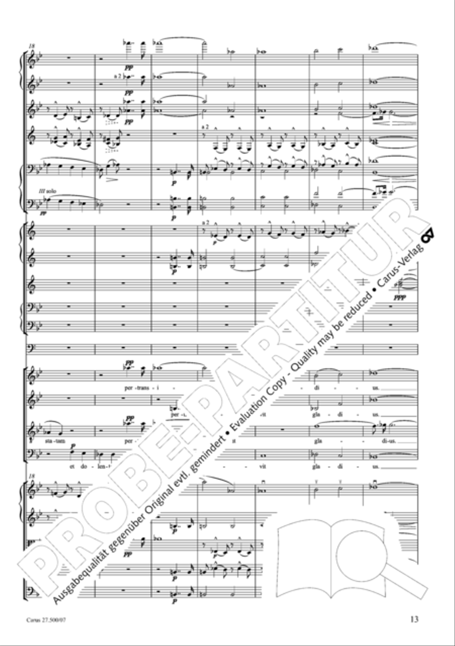 Quattro pezzi sacri Orchestra scores gallery preview page 14