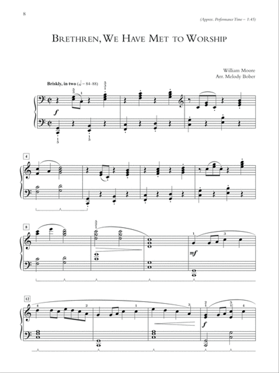 A Call to Worship Piano Solo scores gallery preview page 3
