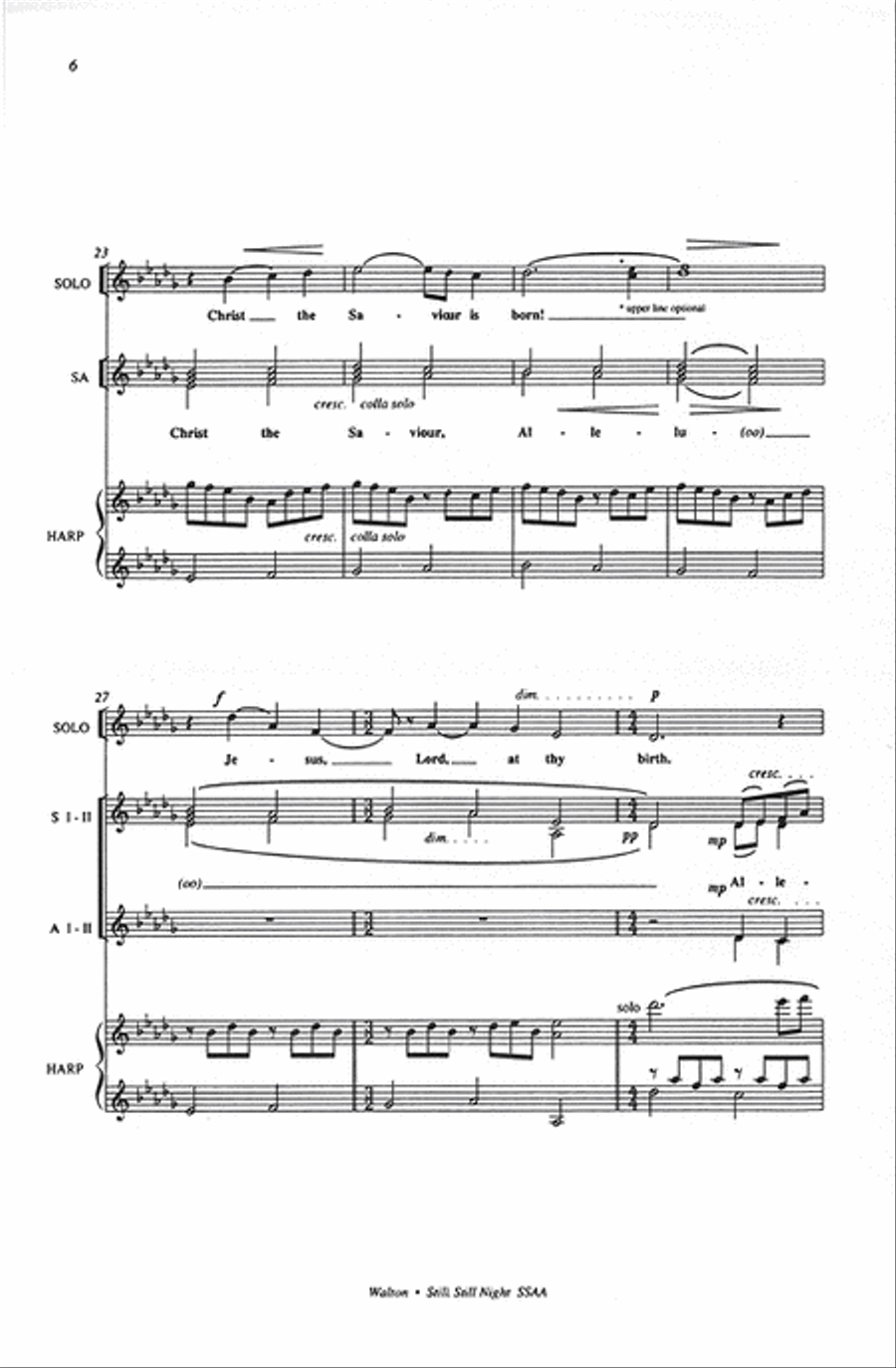<br>Sheet music extract