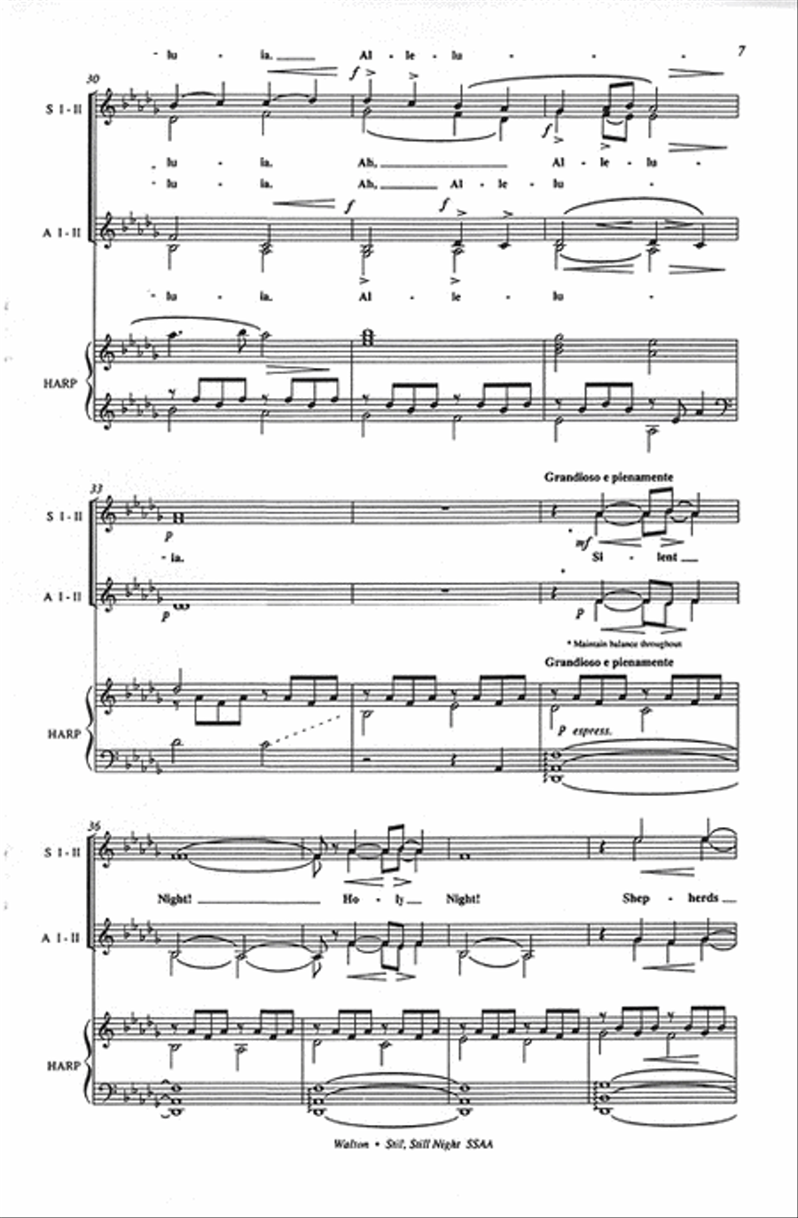 <br>Sheet music extract