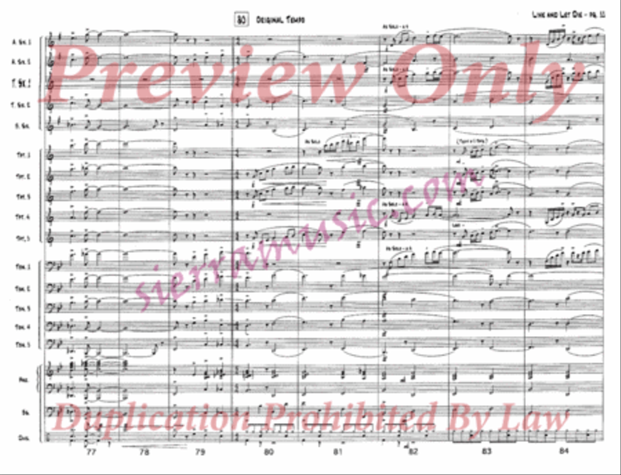 Live and Let Die Live and Let Die Jazz Ensemble scores gallery preview page 12