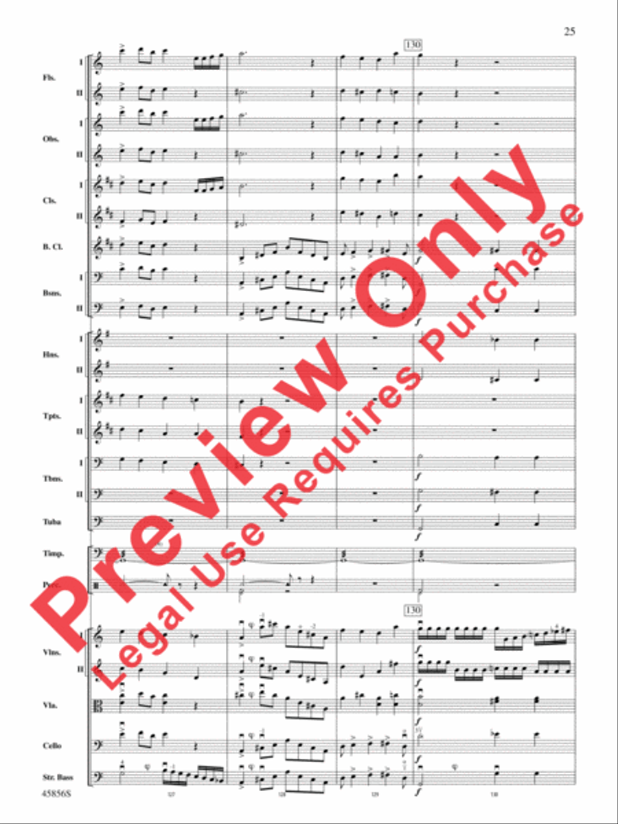 Academic Festival Overture, Op. 80 Full Orchestra scores gallery preview page 25