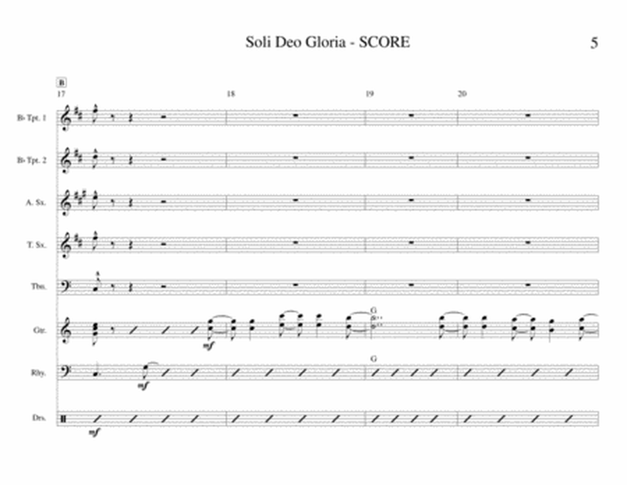 Soli Deo Gloria (Jazz Band) image number null