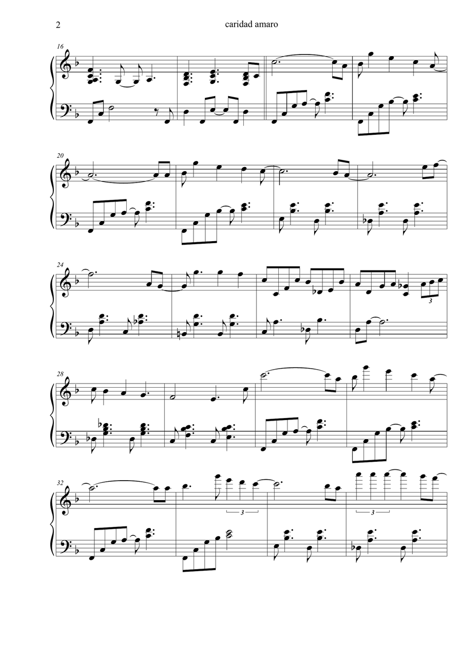 caridad amaro caridad amaro Piano Solo scores gallery preview page 2