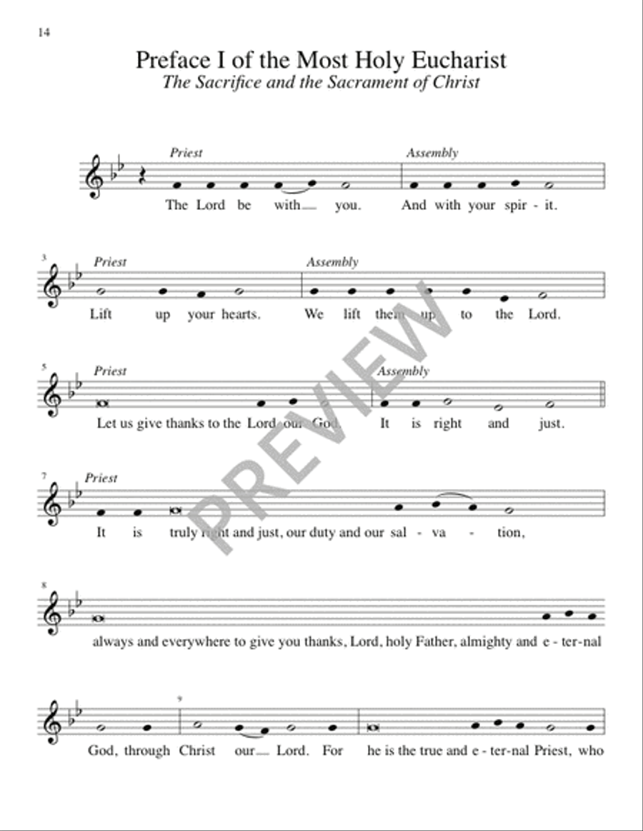 Eucharistic Prayer III with Additional Prefaces for 