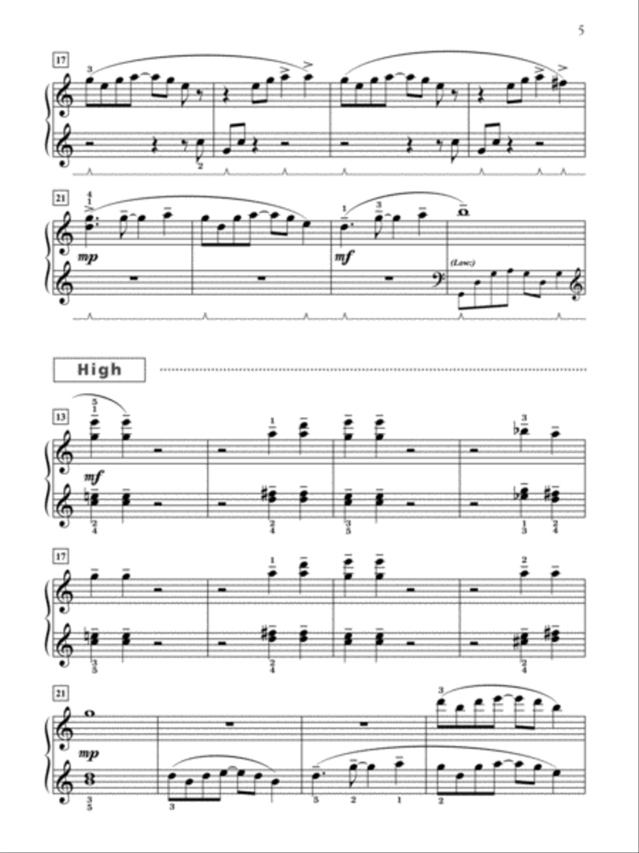Triumphant Journey - Piano Trio (1 Piano, 6 Hands) Piano Solo scores gallery preview page 4