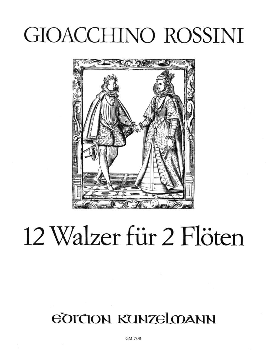 12 Waltzes for 2 flutes Flute Duet scores gallery preview page 1