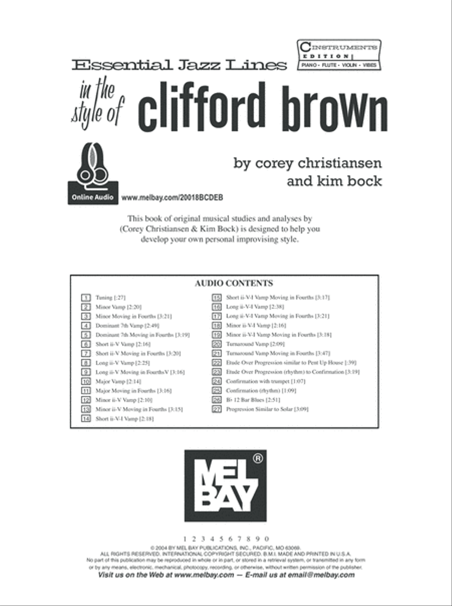 Essential Jazz Lines: In the Style of Clifford Brown-C Edition Oboe scores gallery preview page 2
