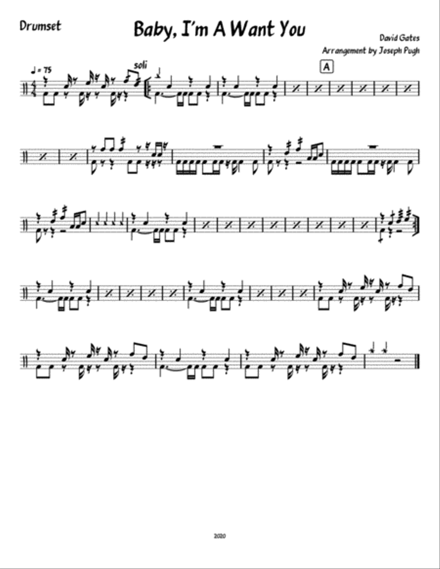 Baby, I'm-a Want You Large Ensemble scores gallery preview page 6