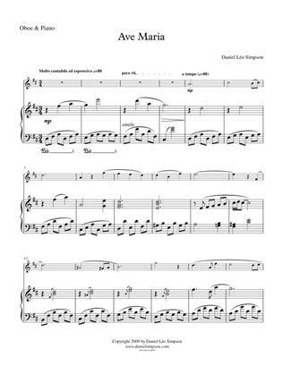 Ave Maria (for Oboe & Piano)