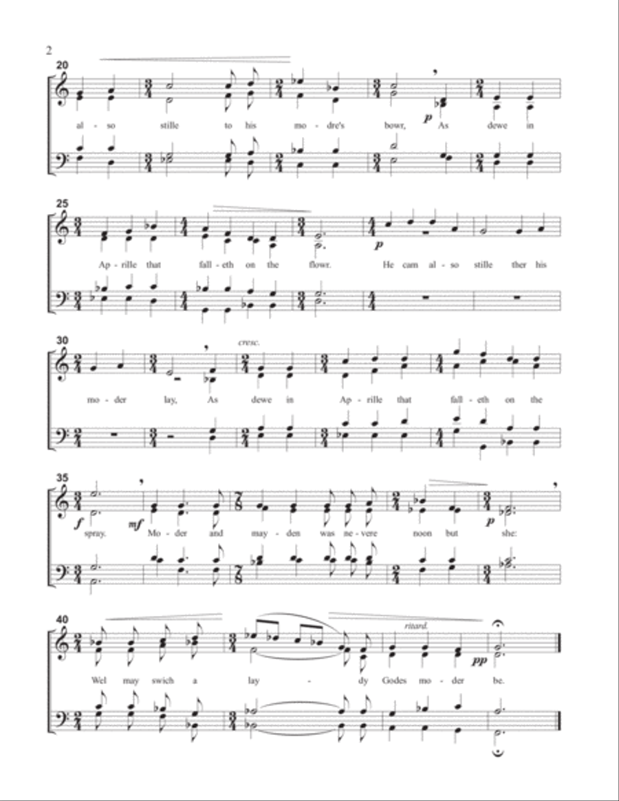 Suite of English Lyrics 4-Part scores gallery preview page 5