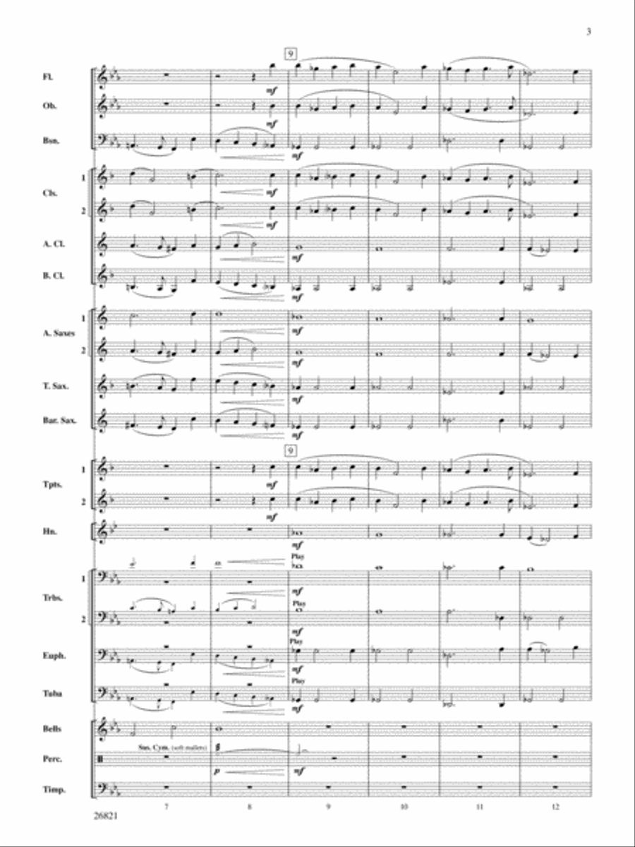 Aeolian Winds: Score Aeolian Winds: Score Concert Band scores gallery preview page 3
