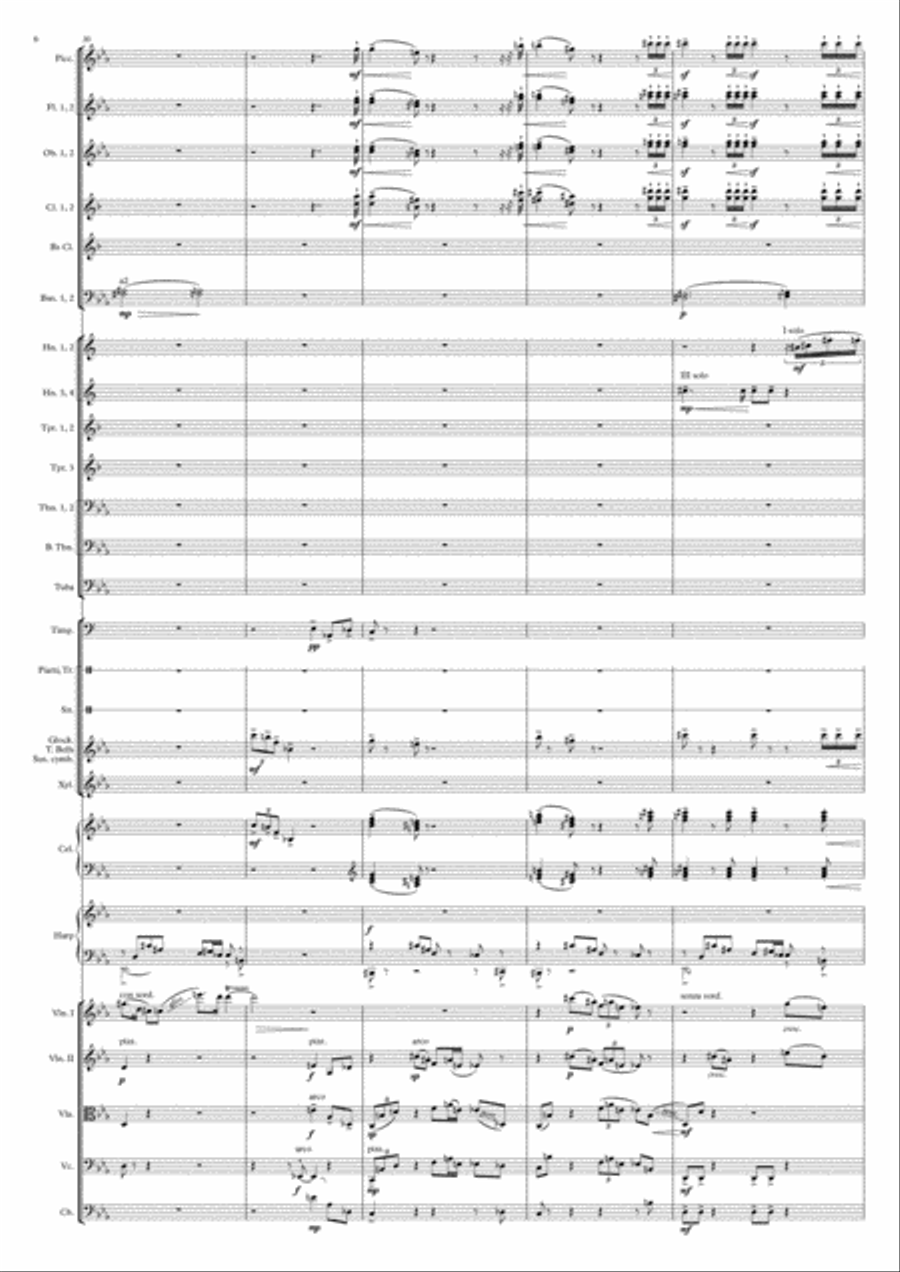 A Hero's Way (Symphonic Poem) Full Orchestra scores gallery preview page 6