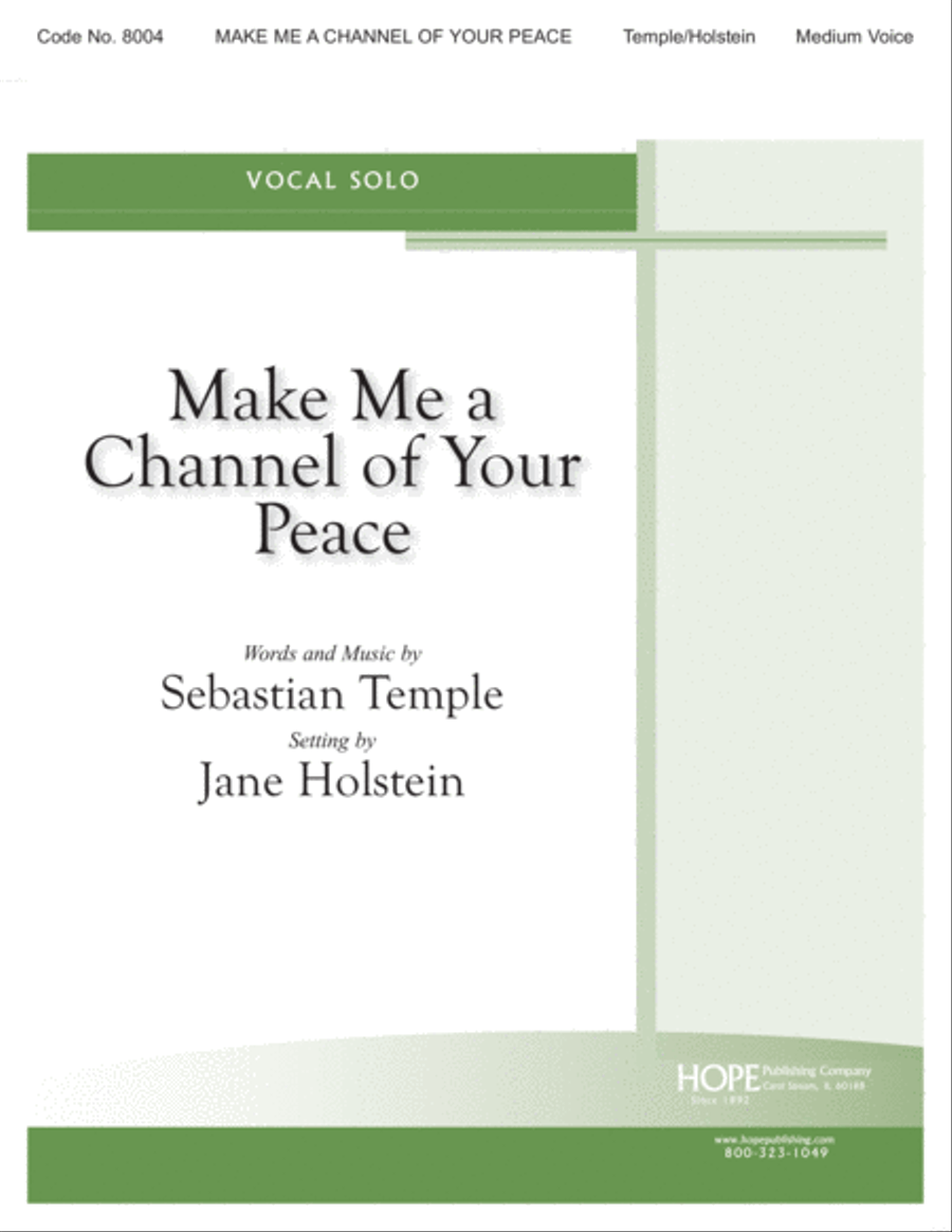 Make Me a Channel or Your Peace Voice scores gallery preview page 1