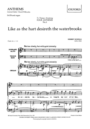 Book cover for Like as the hart desireth the waterbrooks