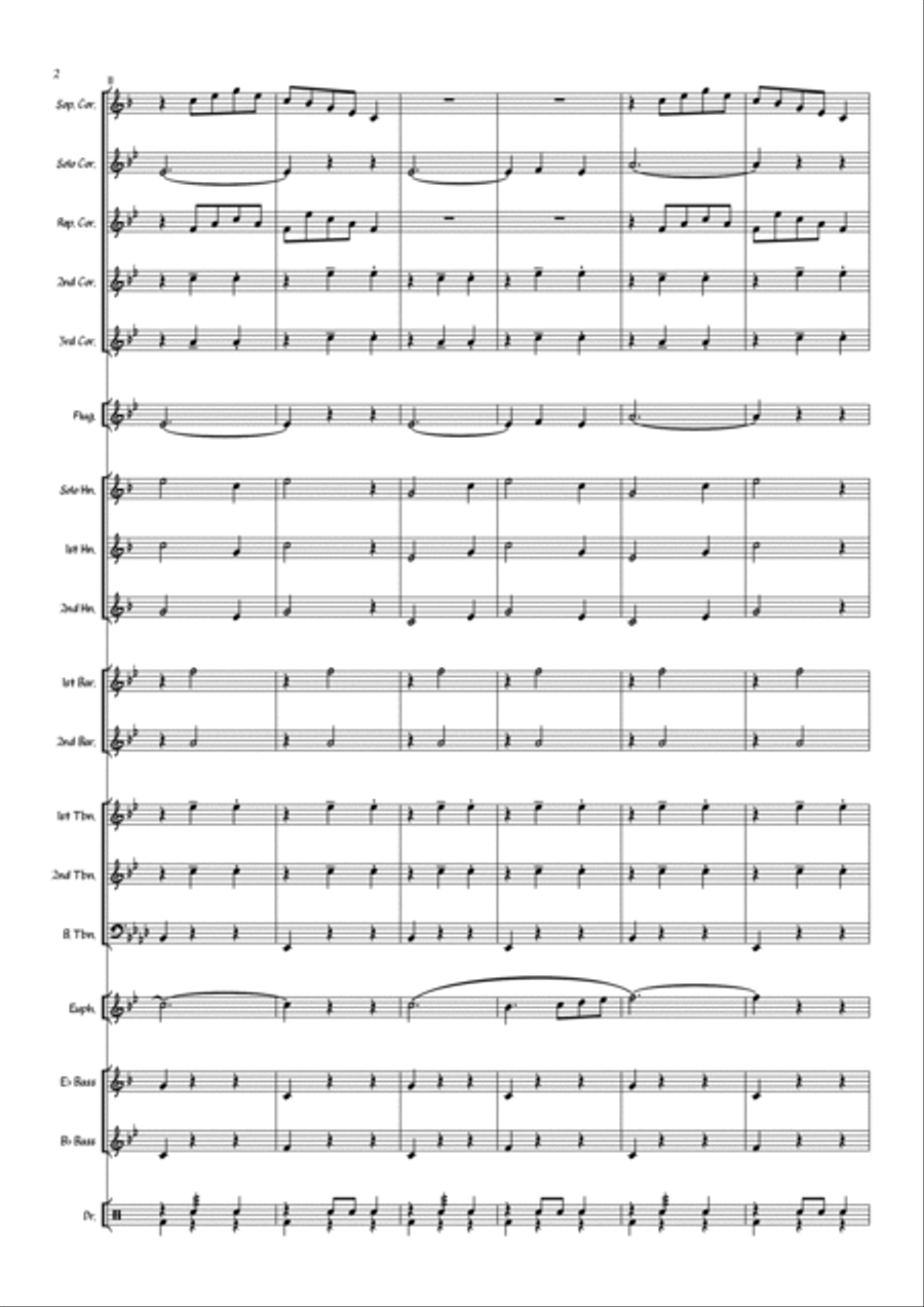 Augustan Club Waltzes (Brass Band) Brass Band scores gallery preview page 4