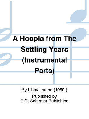 Book cover for A Hoopla from The Settling Years (Instrumental Parts)