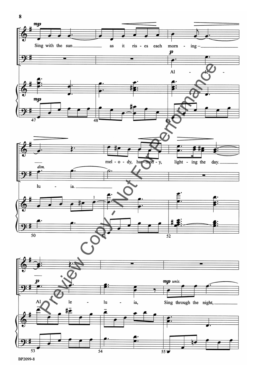 Anthems of Love Anthems of Love 4-Part scores gallery preview page 8