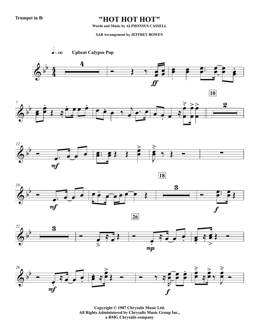 Hot Hot Hot Concert Band scores gallery preview page 1