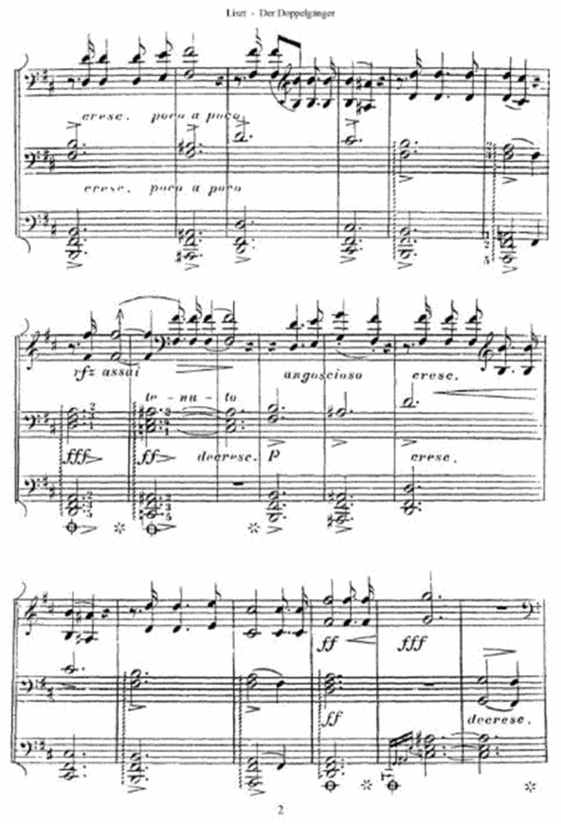 Franz Liszt - Der Doppelgänger from Schwanengesang (by Schubert)