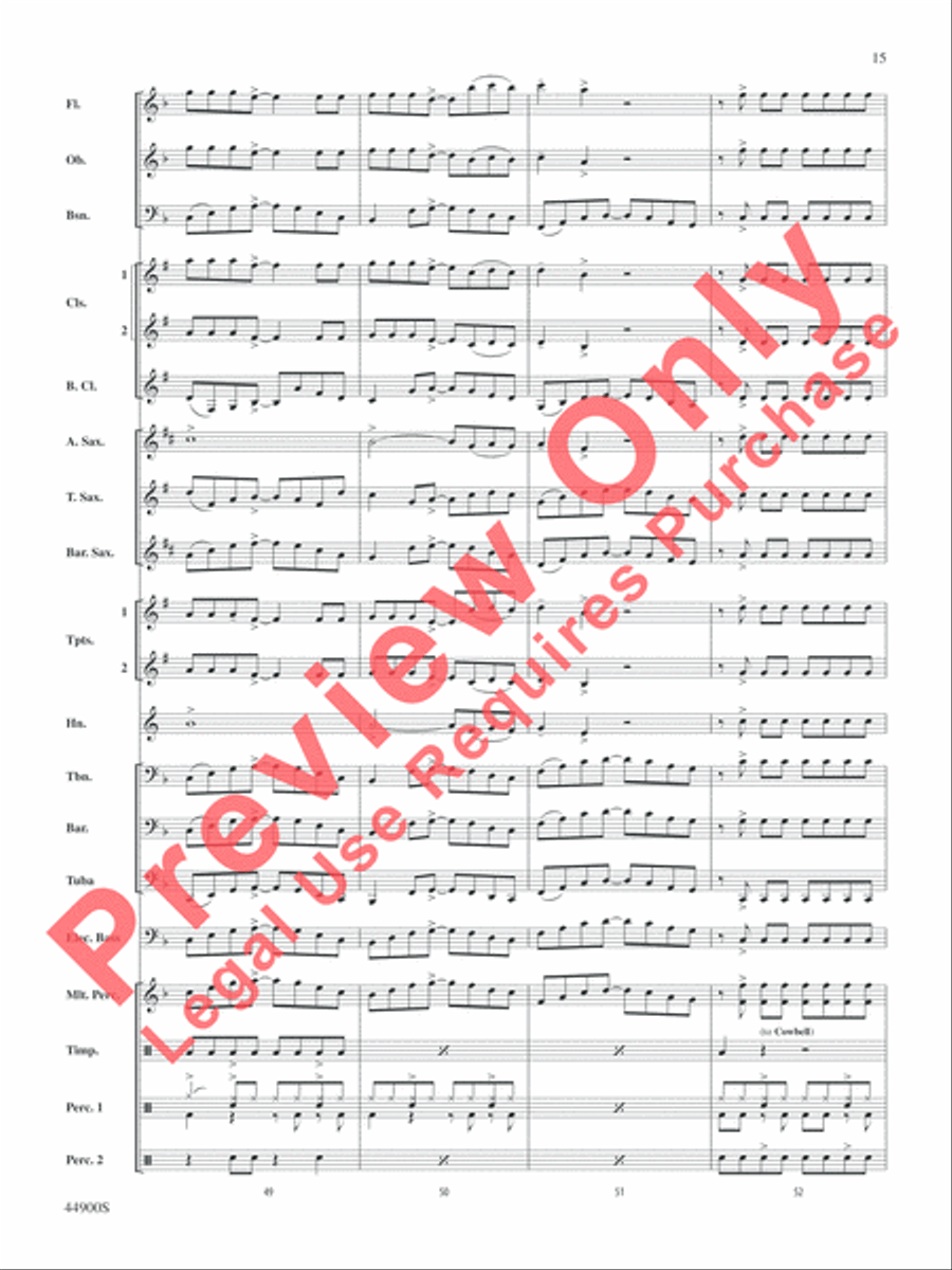 She's Kinda Hot Concert Band scores gallery preview page 16