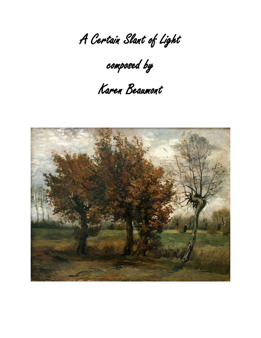 A Certain Slant of Light Organ Solo scores gallery preview page 1