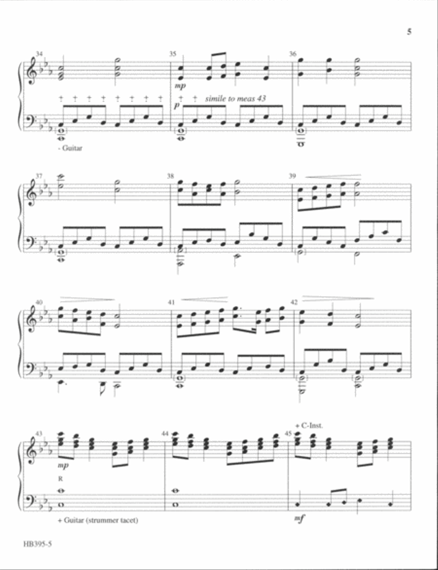 Once in Royal David's City 5-Octaves scores gallery preview page 5