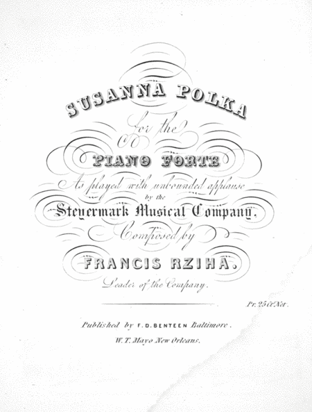 Susanna Polka for the Piano Forte