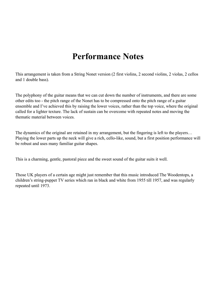 The Cowkeeper's Tune (Grieg Op 63) - Guitar Quartet Guitar Ensemble scores gallery preview page 3