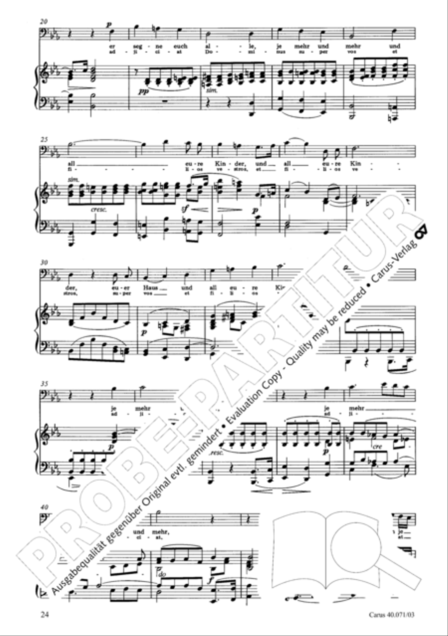 Psalm 115 (Der 115. Psalm) SSAATTBB scores gallery preview page 31