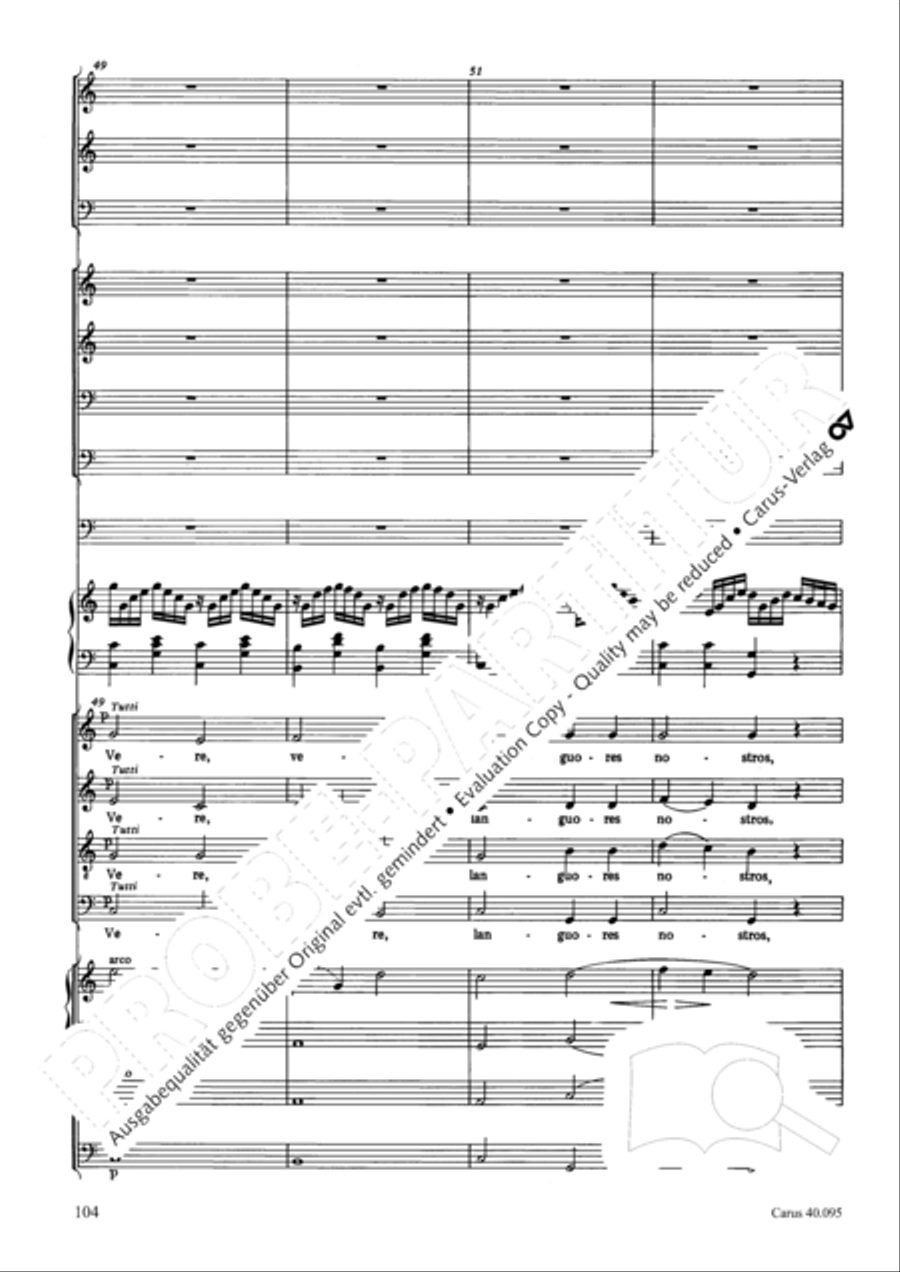 The Seven Words (Die Sieben Worte) 4-Part scores gallery preview page 119