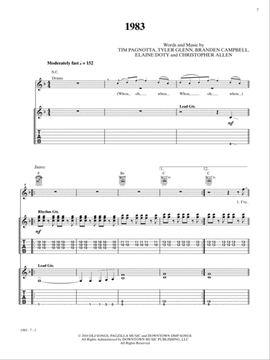 The New Guitar Big Book of Hits -- '90s to Today Electric Guitar scores gallery preview page 5