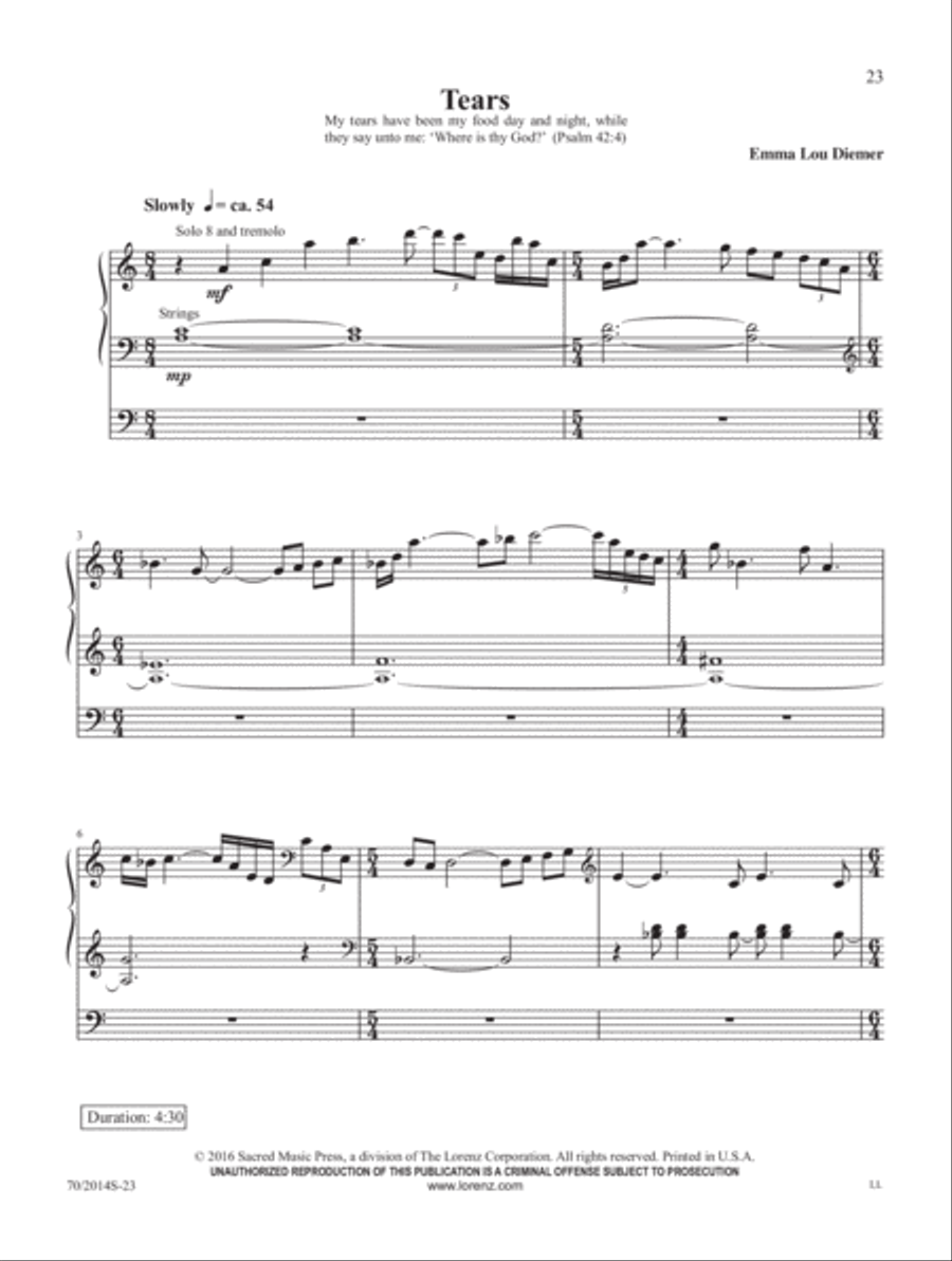 Visions from Scripture Organ Solo scores gallery preview page 9