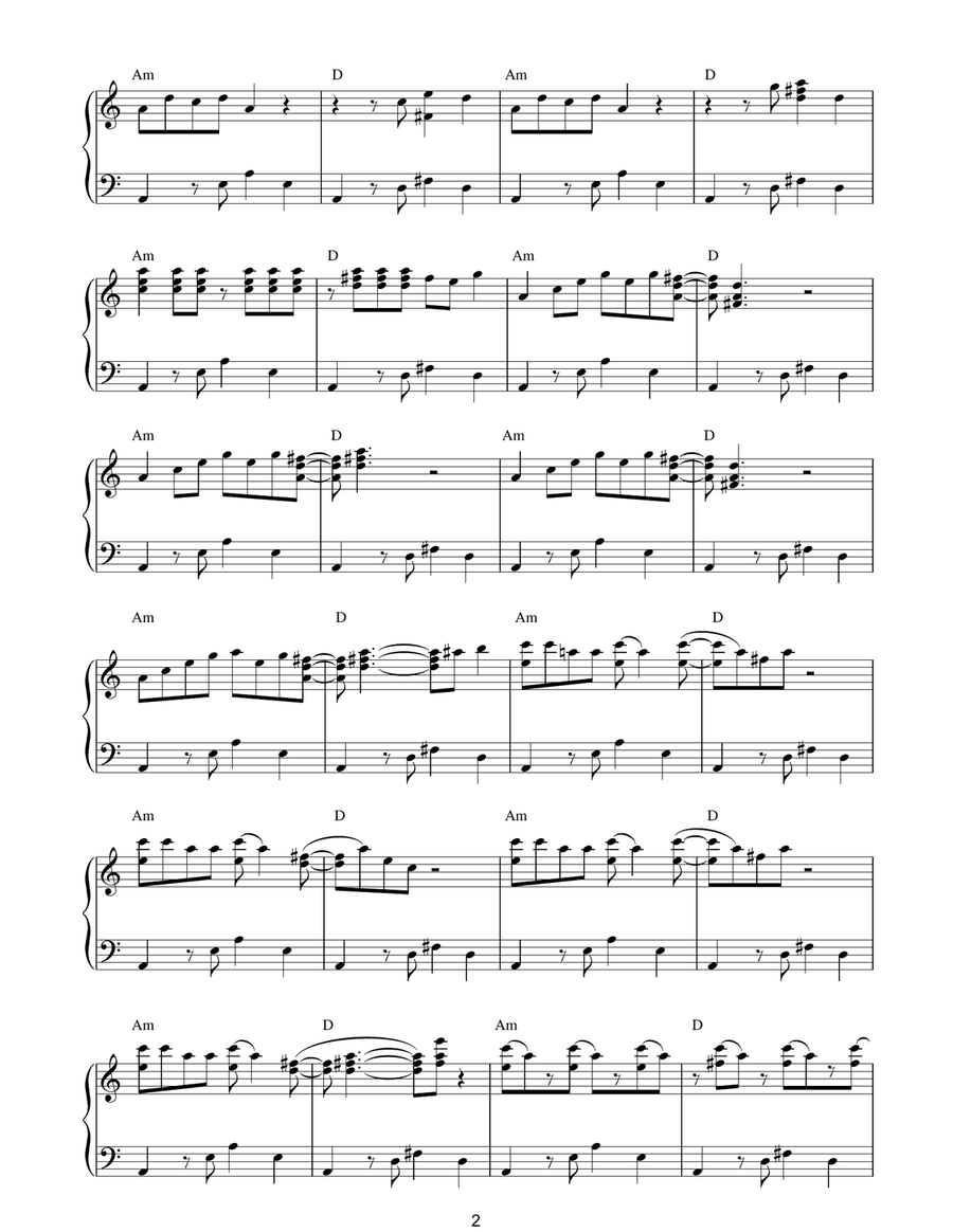 Oye Como Va Piano Solo scores gallery preview page 2