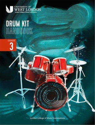 Book cover for LCM Drum Kit Handbook 2022: Grade 3