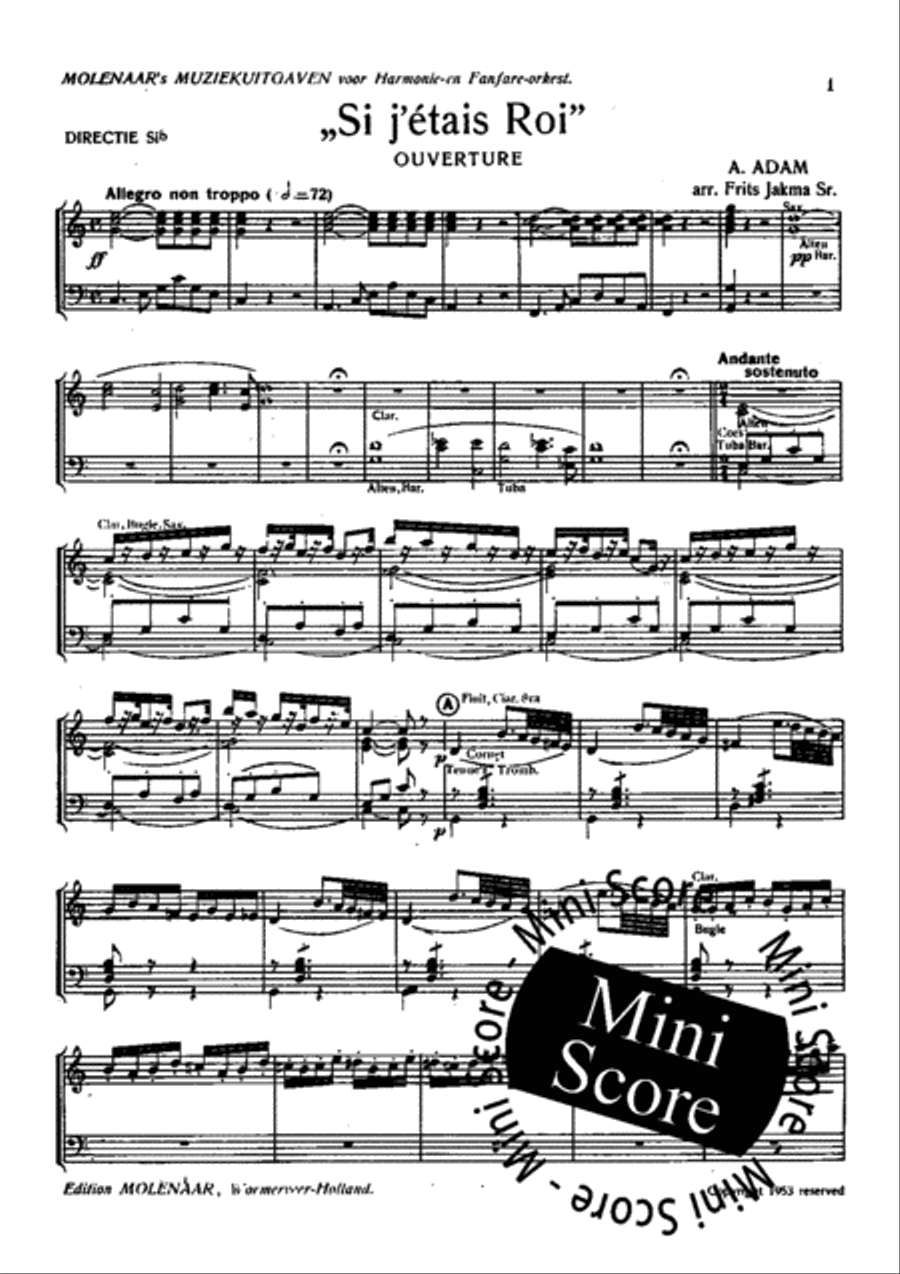 Si J'Etais Roi Fanfare Band scores gallery preview page 4