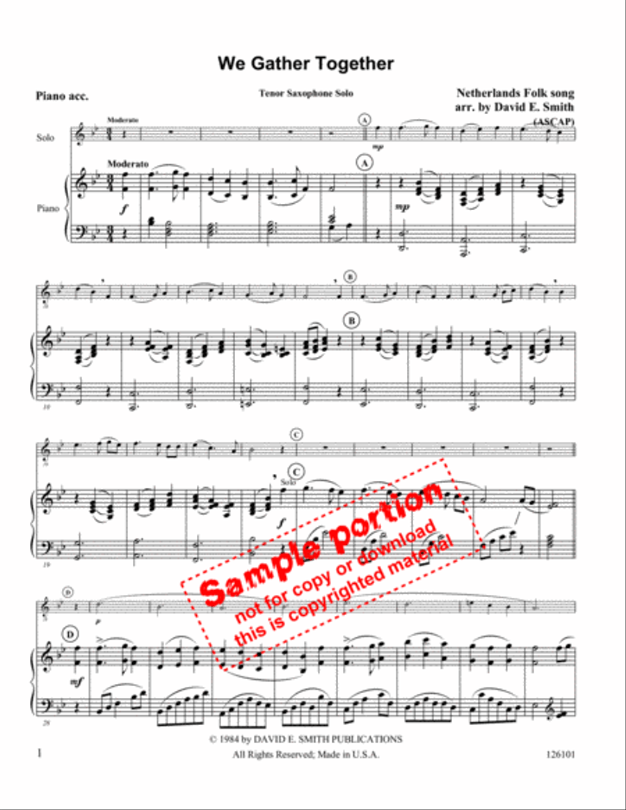 We Gather Together We Gather Together Flute scores gallery preview page 2