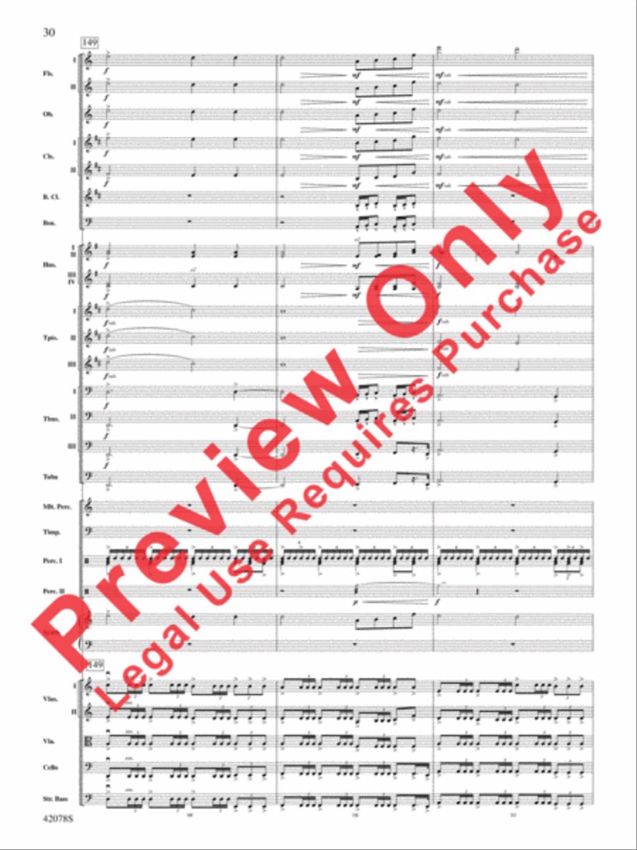 Man of Steel, Selections from Full Orchestra scores gallery preview page 31