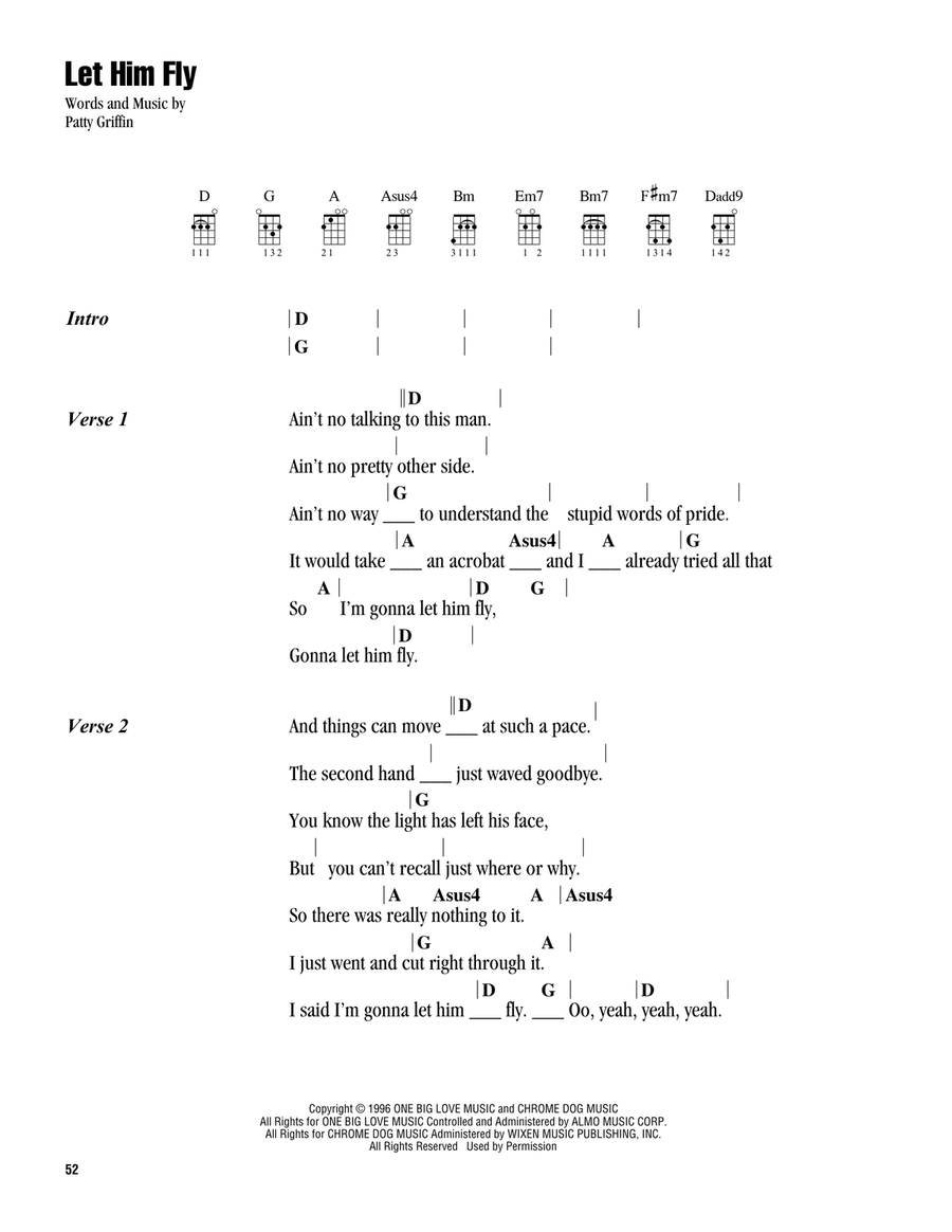 Let Him Fly Ukulele scores gallery preview page 1