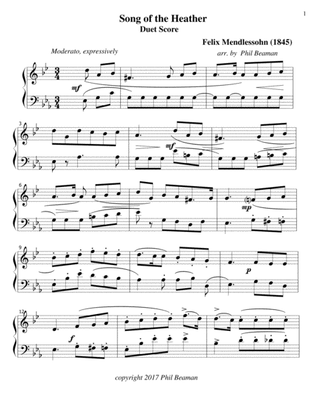 Song of the Heather - Mendelssohn- French Horn/Cello duet