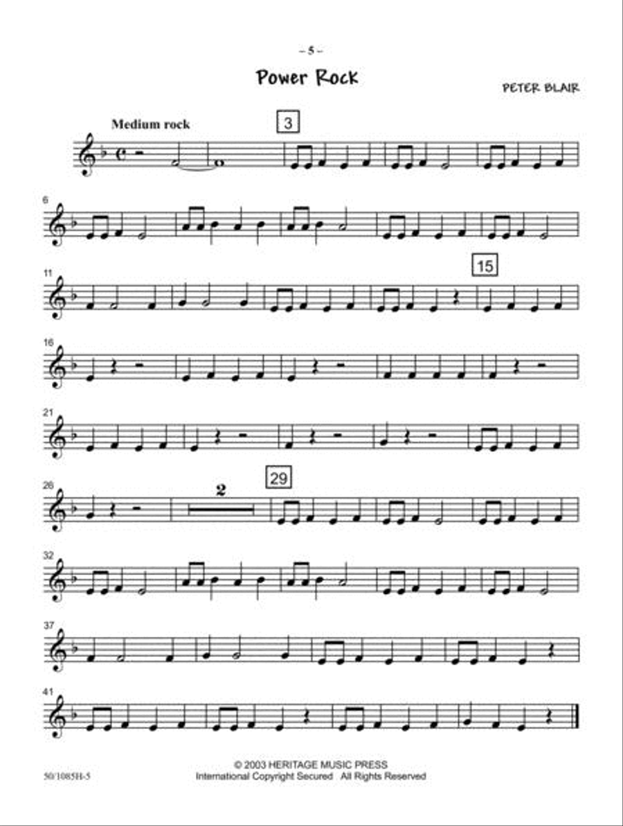 JumpStart First Concert F Horn Concert Band scores gallery preview page 4