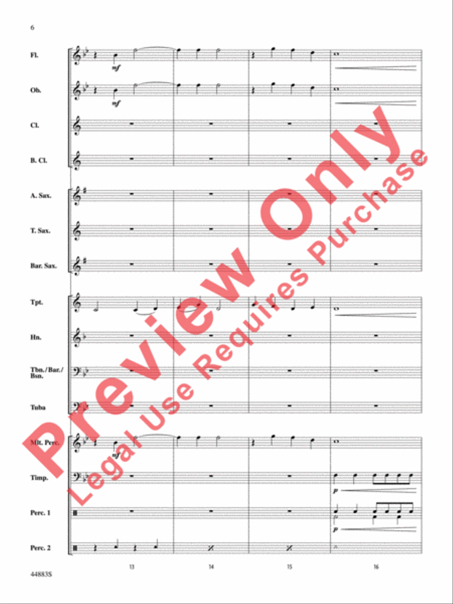 Heritage and Reflection Concert Band scores gallery preview page 7